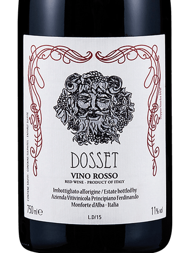 Bottle of Vino Rosso "Dosset" by Ferdinando Principiano