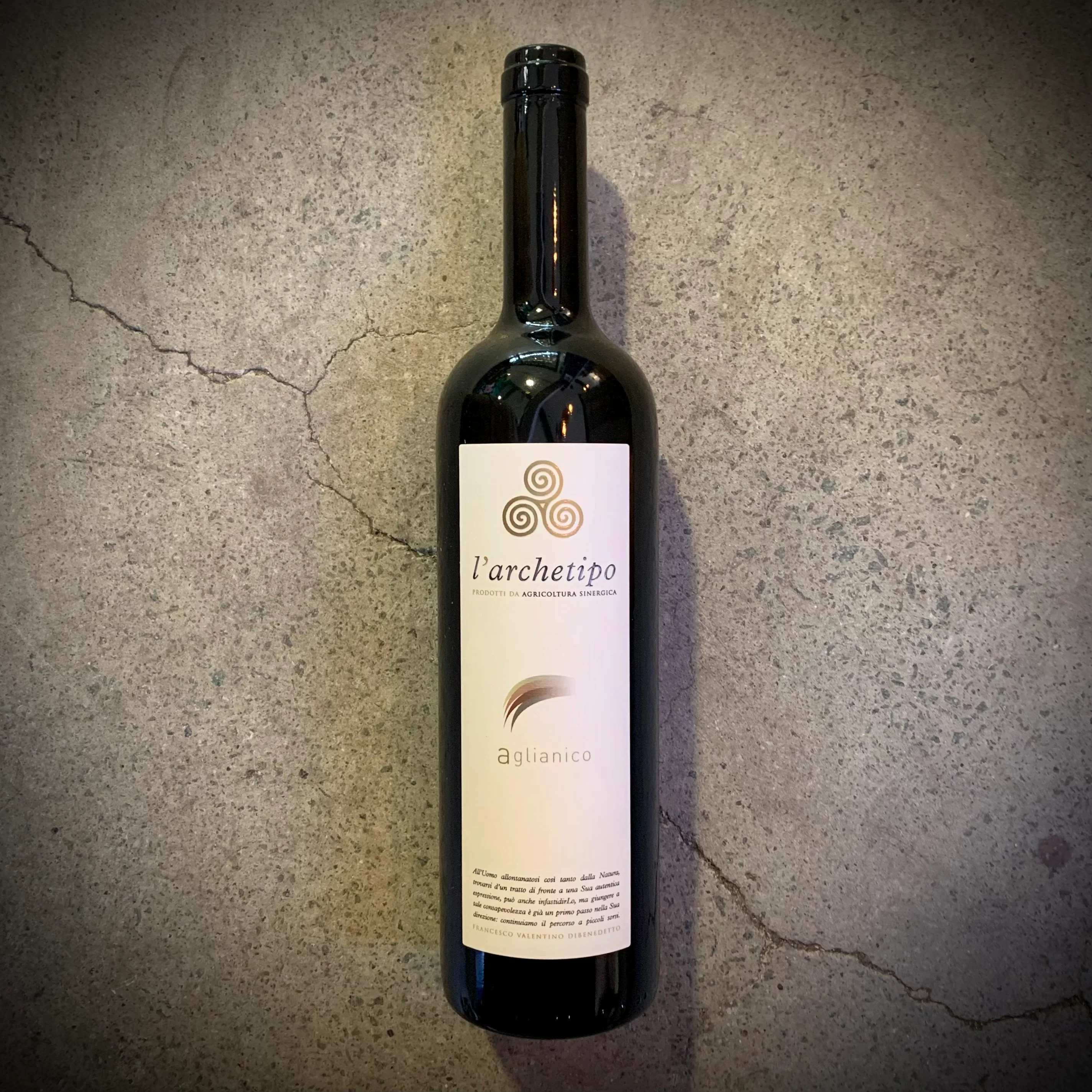 Bottle of L'Archetipo by Francesco Valentino Dibenedetto