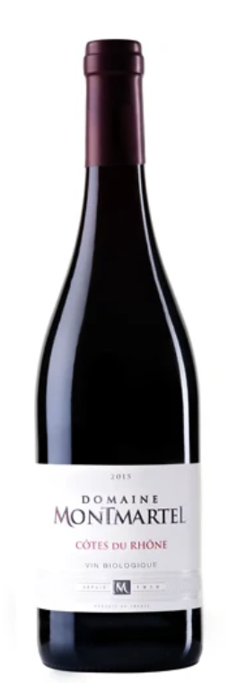 Bottle of Côtes du Rhône by Domaine Montmartel