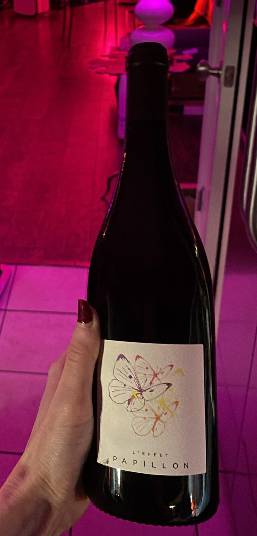 Bottle of Effet Papillon Rouge by Domaine Solence