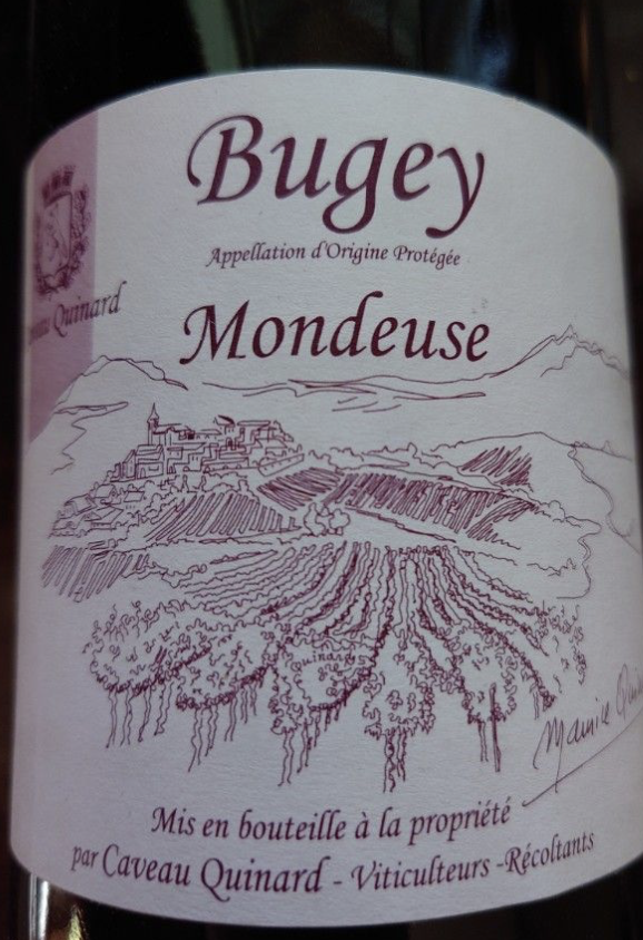 Bottle of Mondeuse by Caveau Quinard