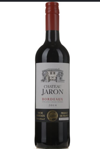 Bottle of Bordeaux Rouge by Château Jaron