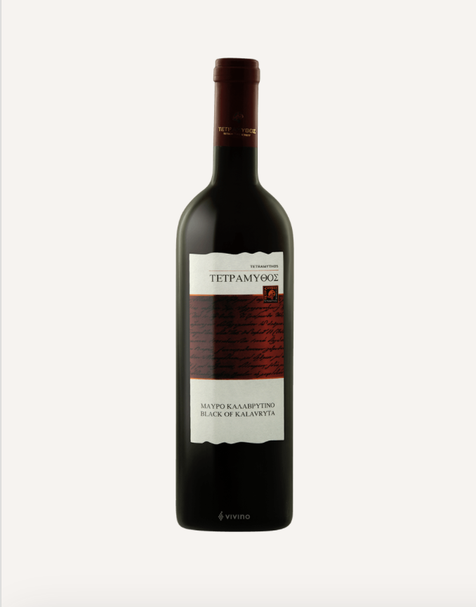 Bottle of Black of Kalavryta by Tetramythos