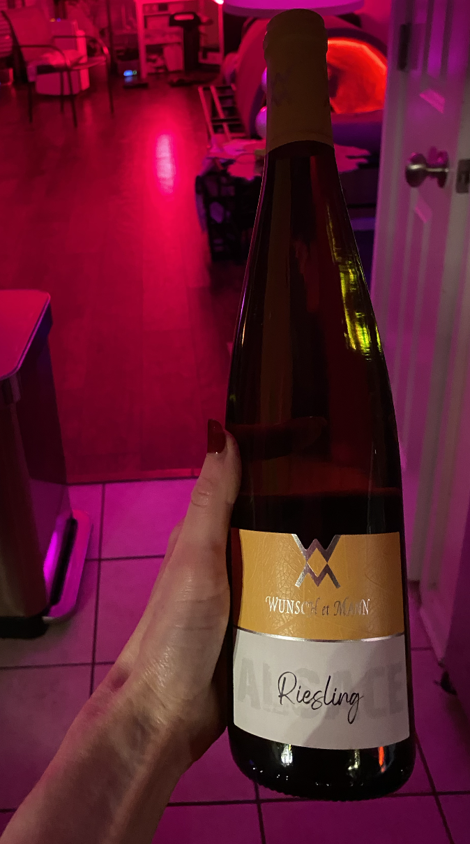 Bottle of Riesling by Domaine Wunsch et Mann