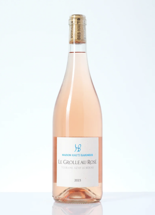 Bottle of Le Grolleau Rosé by Domaine des Hauts Baigneux
