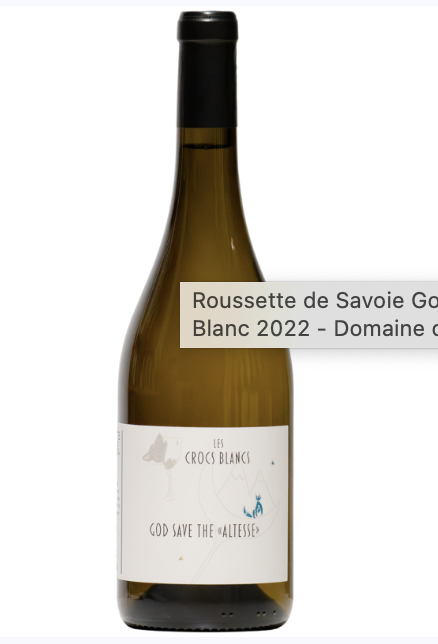 Bottle of God Save the Altesse by Domaine des Crocs Blancs