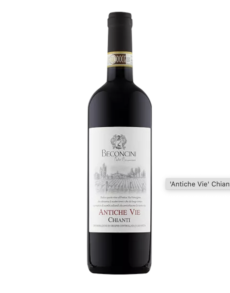 Bottle of Antiche Vie Chianti by Pietro Beconcini
