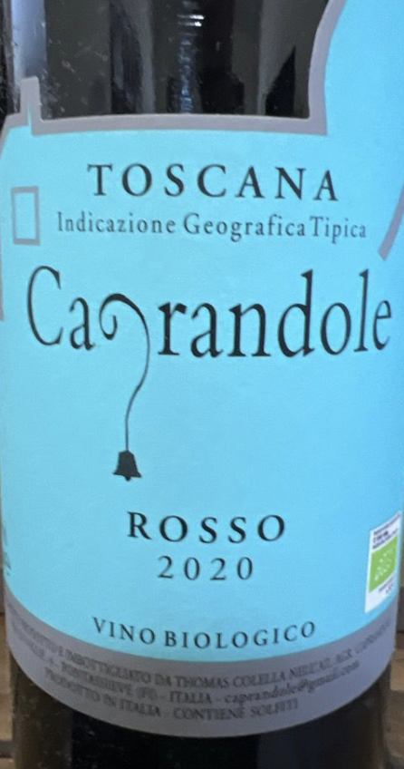 Bottle of Toscana Rosso by Caprandole