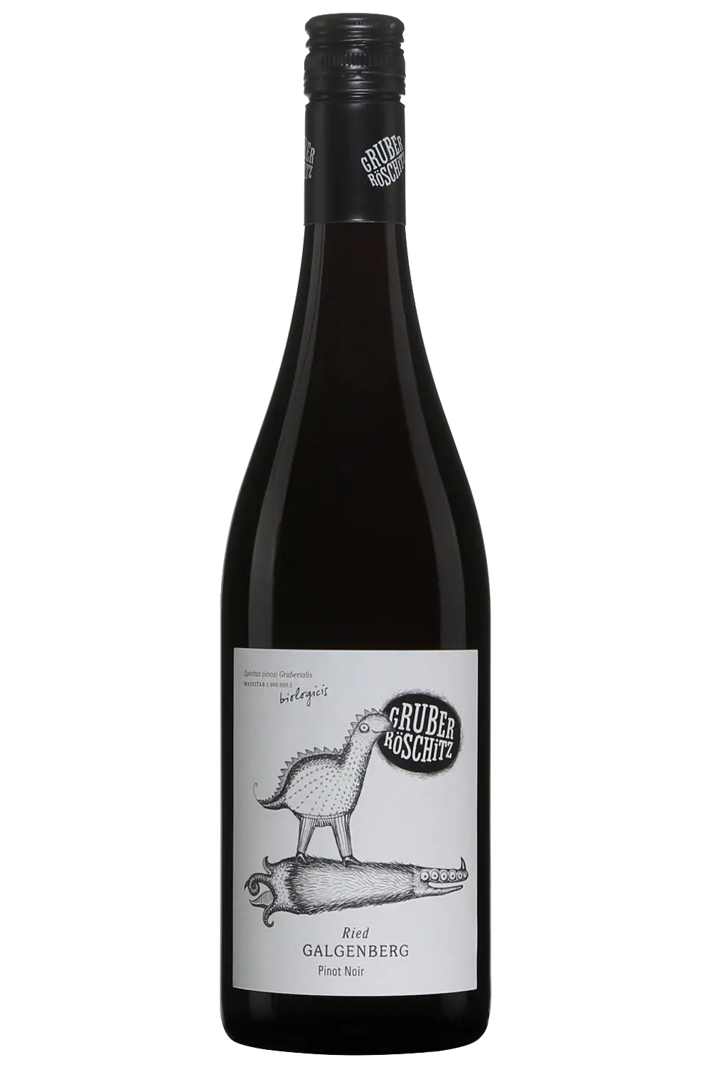 Bottle of Pinot Noir by Gruber Röschitz