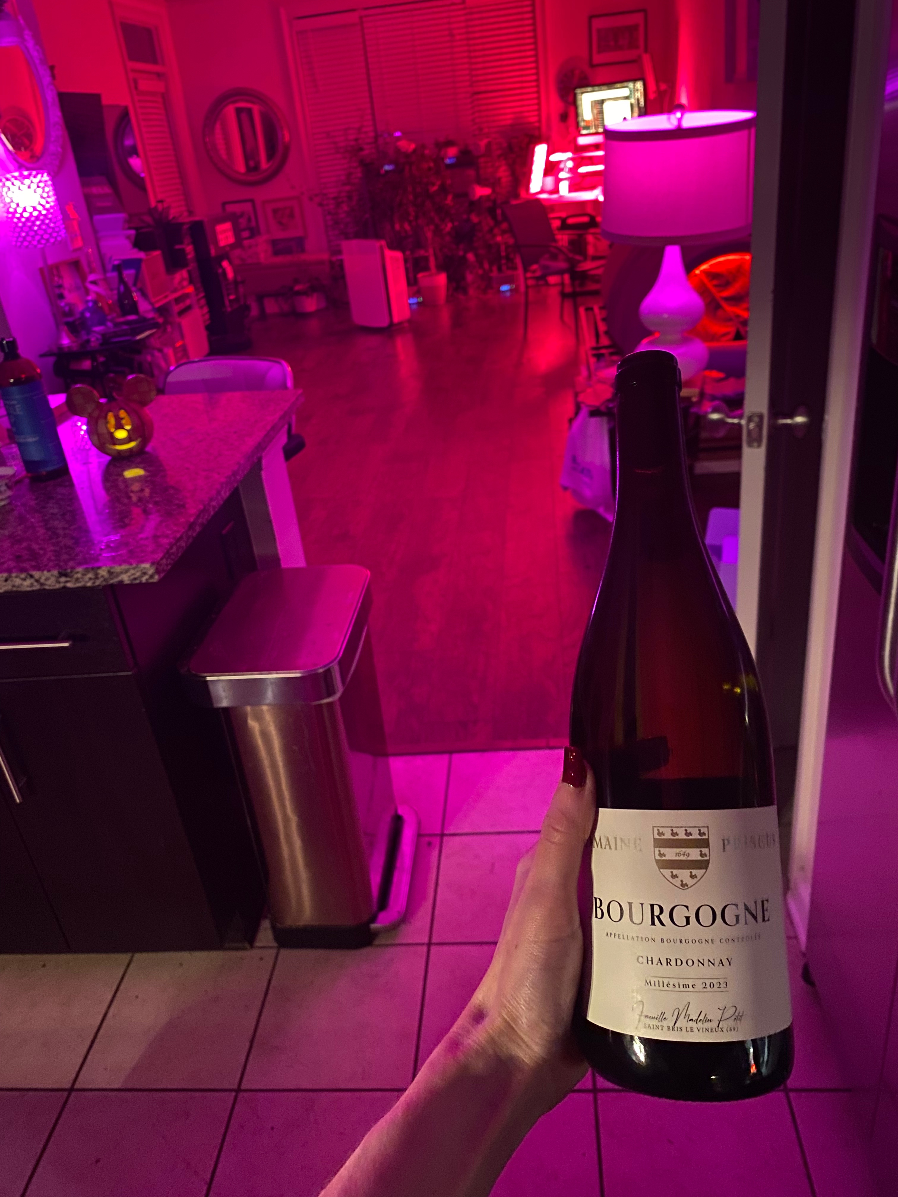 Bottle of Bourgogne Blanc by Domaine Priscus