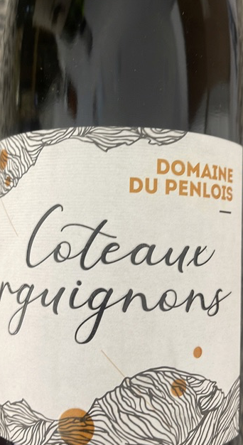 Bottle of Coteaux Bourguignons by Domaine du Panlois