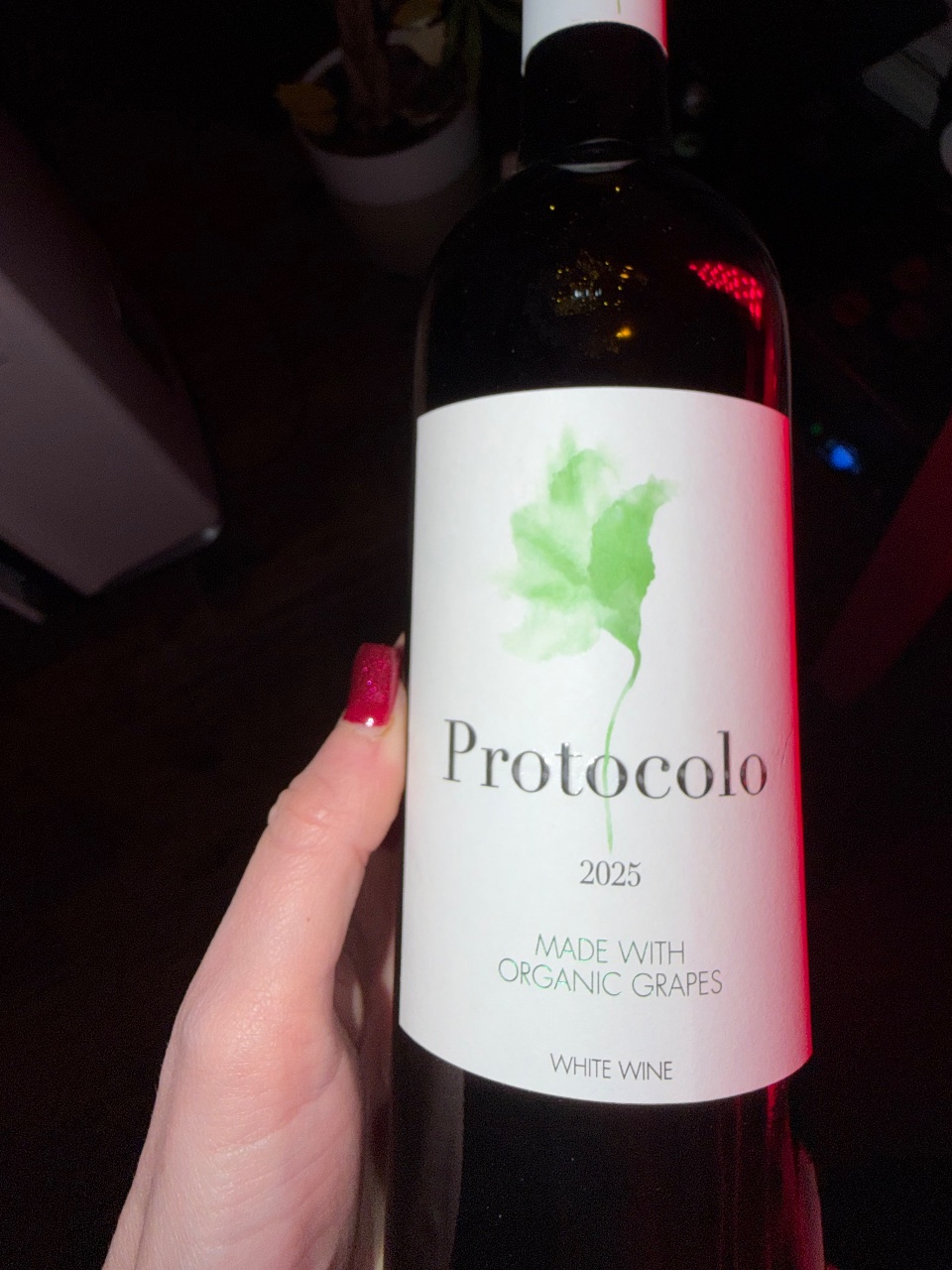 Bottle of Protocolo Organic White by Dominio de Eguren