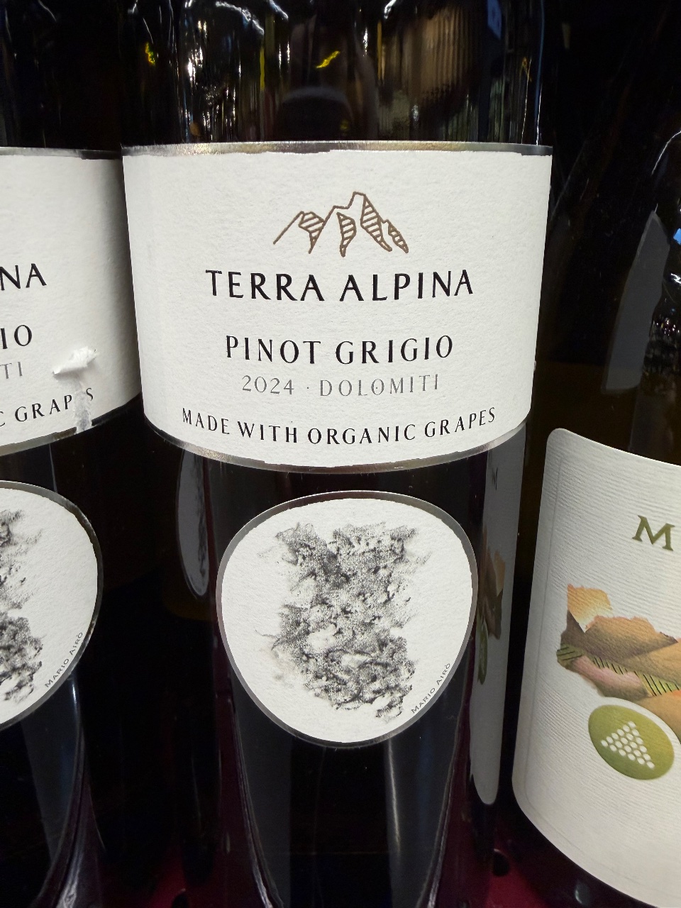 Bottle of Pinot Grigio by Terra Alpina by Alois Lageder