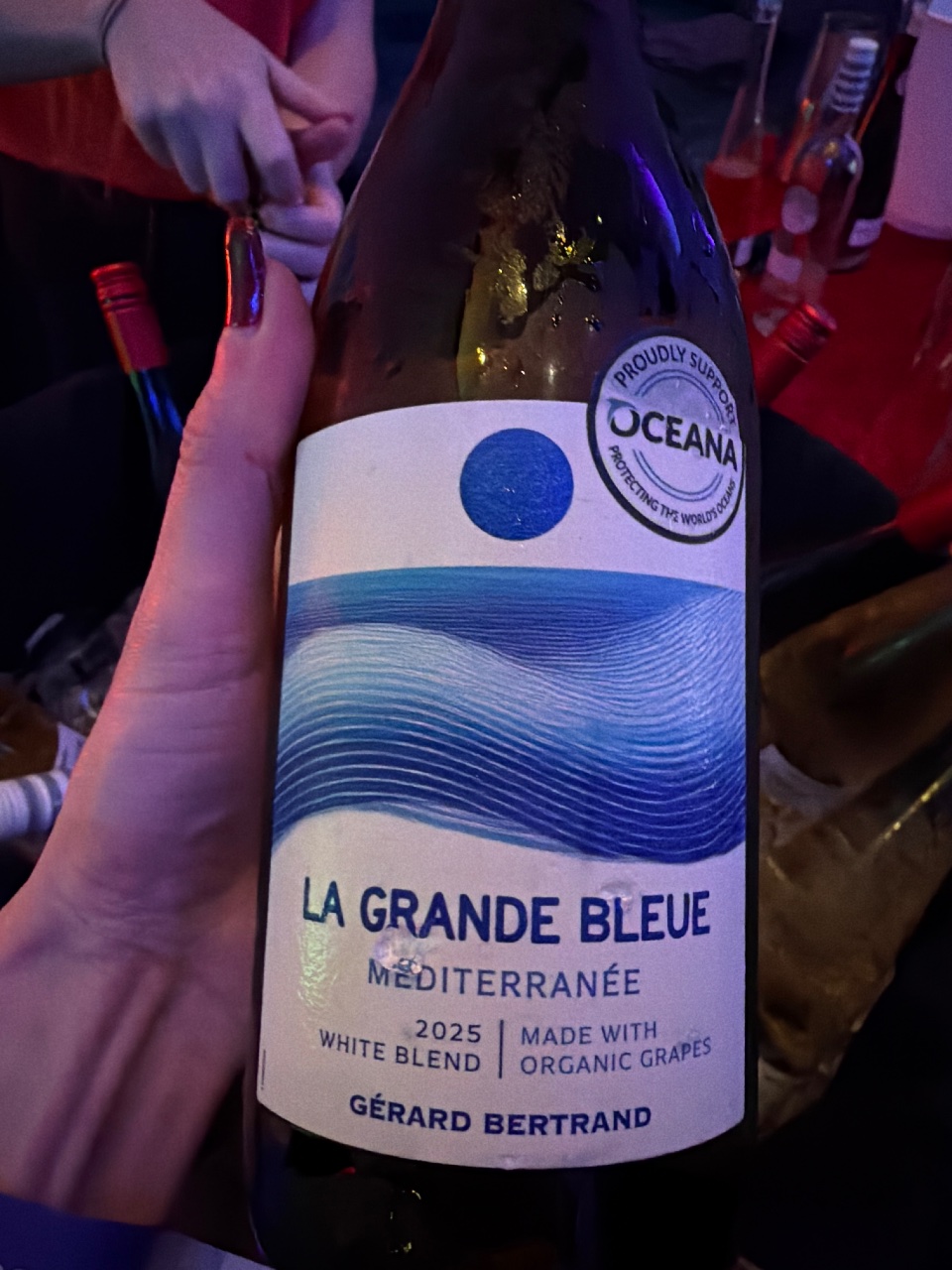 Bottle of La Grande Bleue by Gérard Bertrand