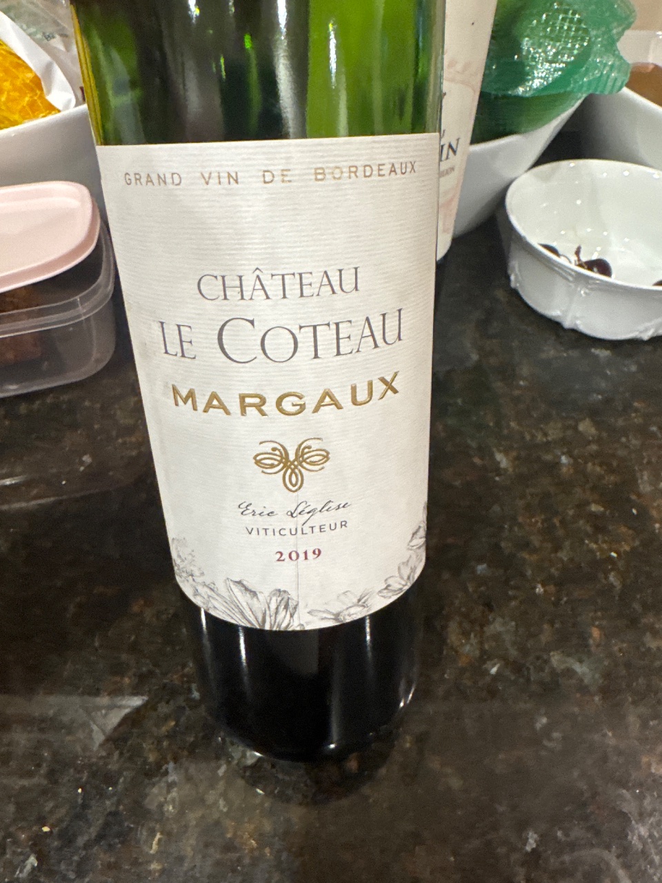 Bottle of Margaux by Château Le Coteau